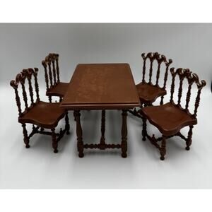 Migliorati Galba Italian Serie Principessa Dining Table & 4 Chairs 1:6 Scale